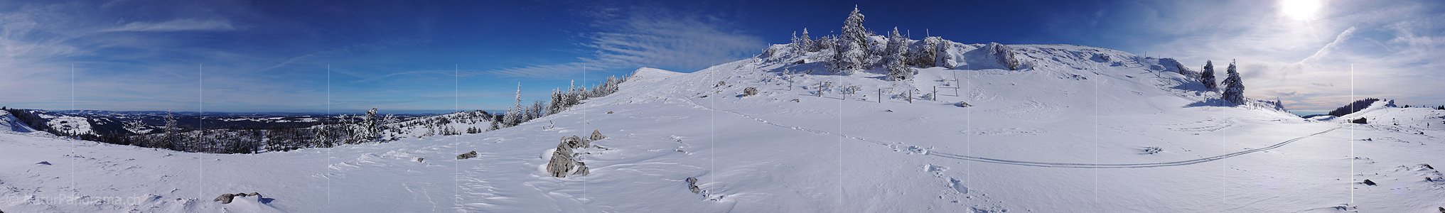 P001886: Panoramabild Winterlandschaft Chasseral