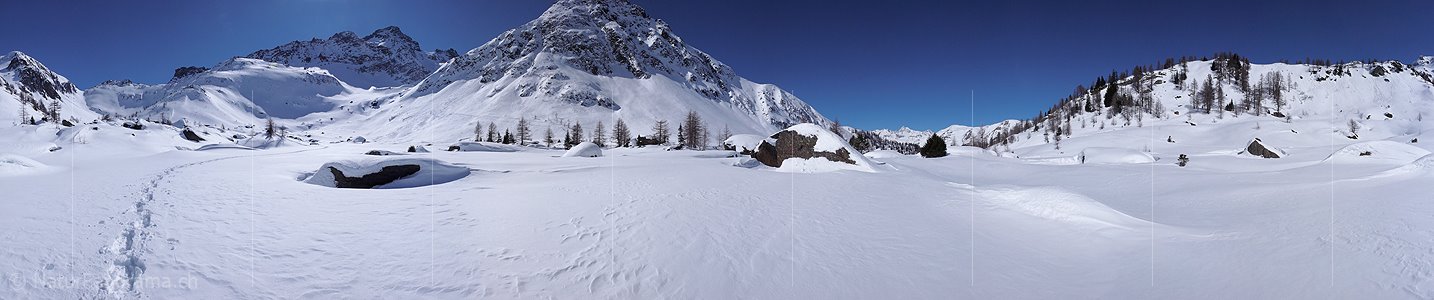 P001974: Panoramaaufnahme Hochplateau im Winter