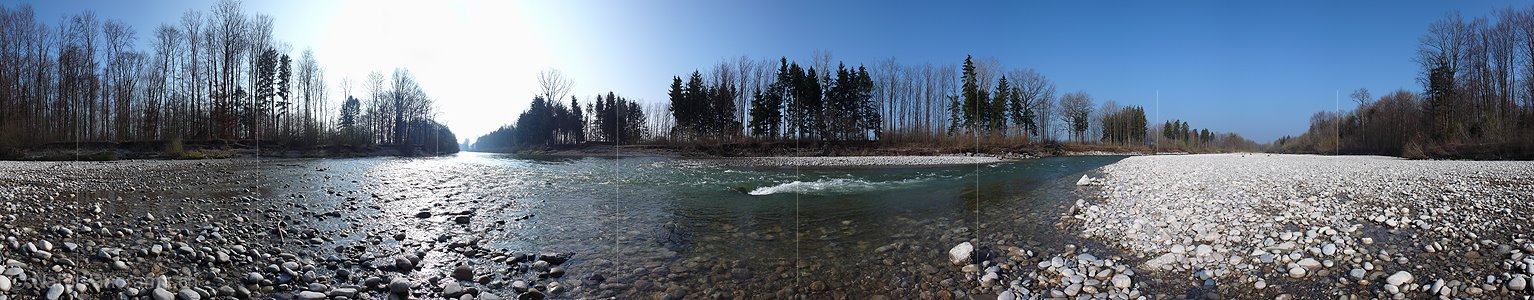 P002034: 360° Panorama Flusslandschaft