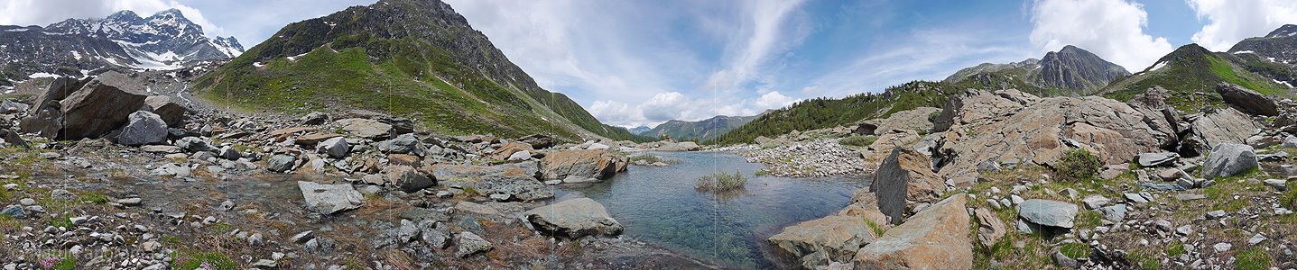 P002293: Panorama Wasserbecken in Berglandschaft