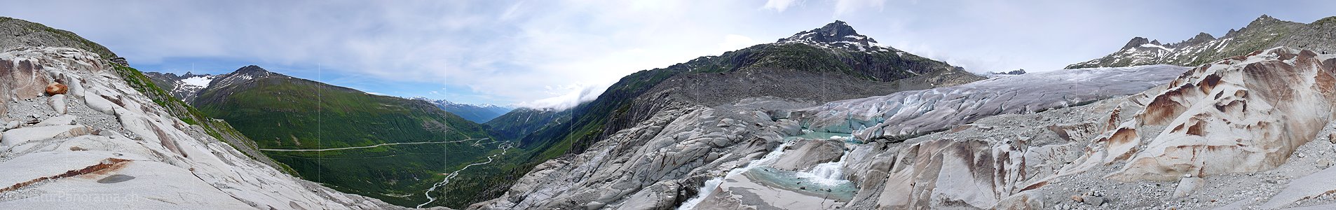 P002304: 360° Panoramabild Gletscherlandschaft