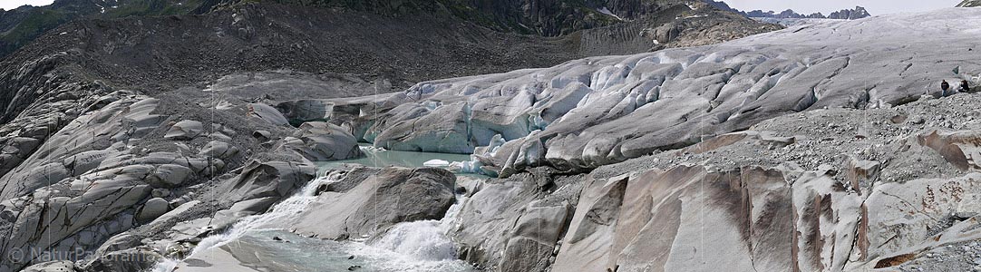P002308: Large panoramic Glacier (Rhone Glacier, Date 6.2007)