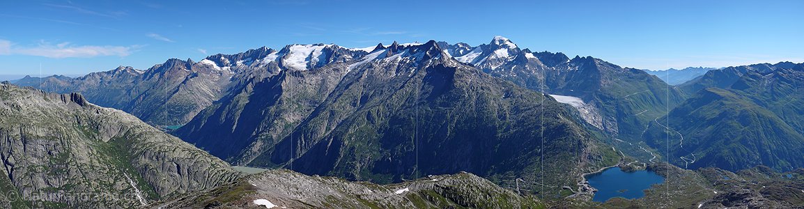 P002419: Panoramabild Grimselpass vom Sidelhorn