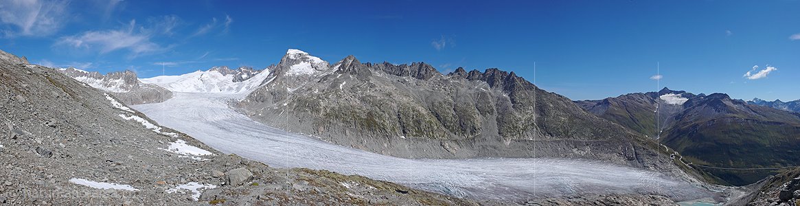 P002465: Panorama Alpengletscher (Rhonegletscher)