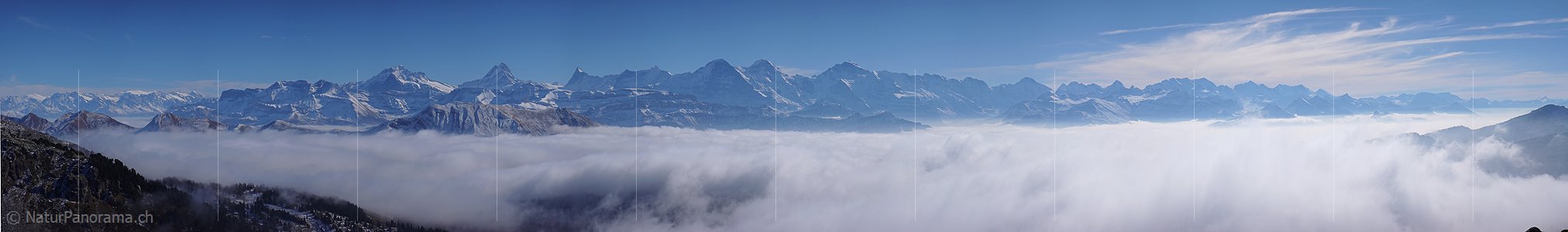 P002755: Panoramabild Nebelmeer vor Berner Alpen