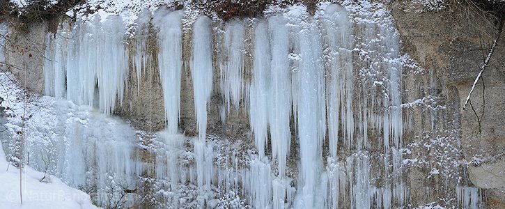 P003081: Panoramabild Eisfall an Nagelfluh