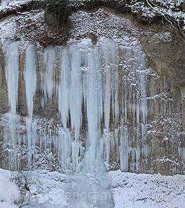 P003082: Panoramabild Eisfälle an Nagelfluh