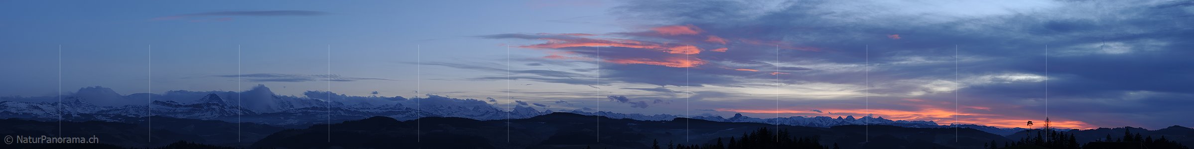P003126: Panoramabild Abendstimmung vor Föhnende