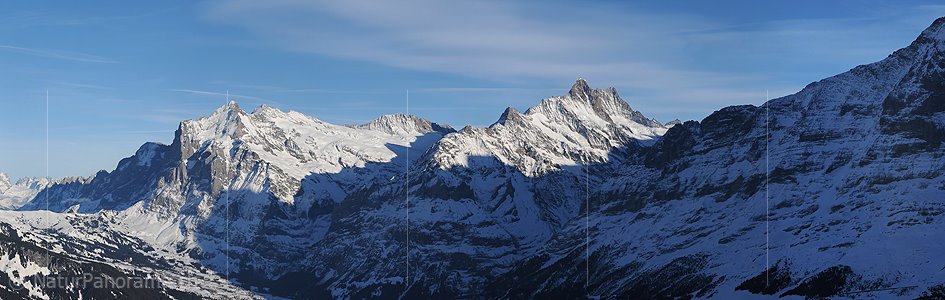P003139: Panoramabild Wetterhorn und Schreckhorn