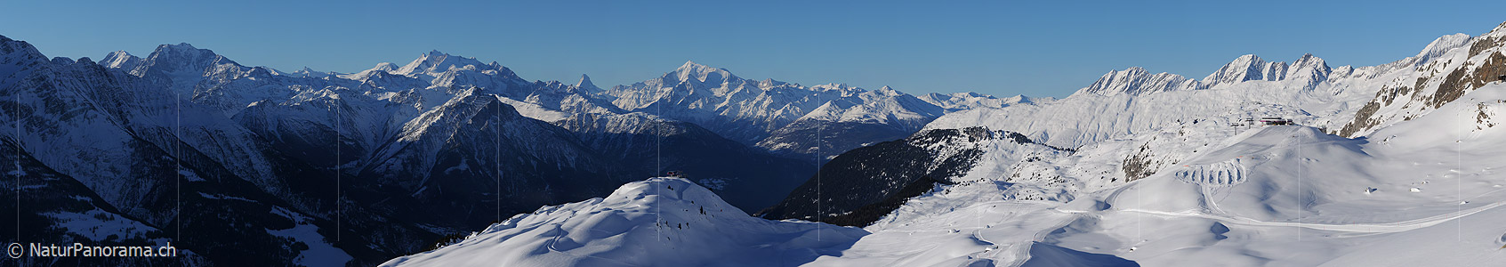 P003173: Hochauflösendes Panoramabild Walliser Alpen