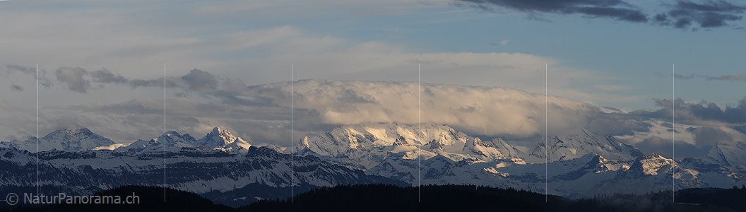 P003356: Panoramabild Wolkenstimmung mit Blüemlisalp