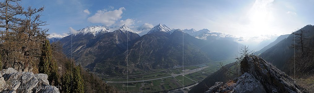 P003382: Panoramabild Rhonetal, Oberwallis