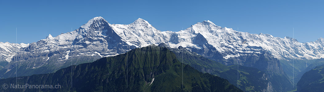 P003898a: Large panoramic image Eiger, Monch and Jungfrau