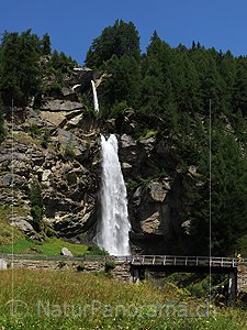 P003966: Panoramabild Wasserfall Saastal