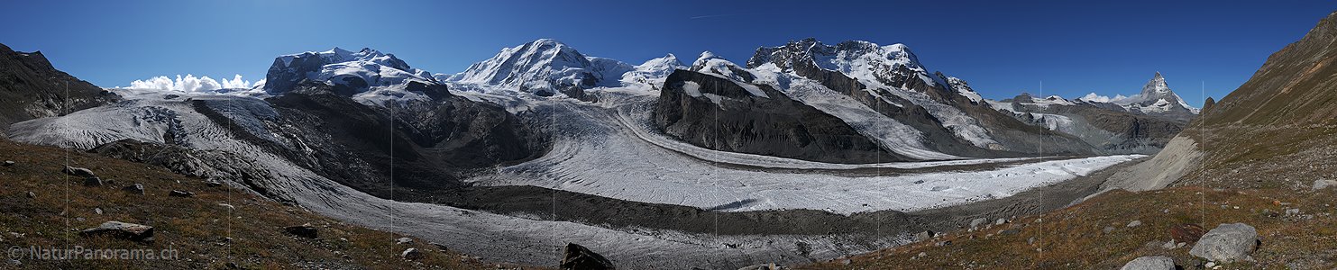 P004042: Hochauflösendes Panoramabild Viertausender um Zermatt