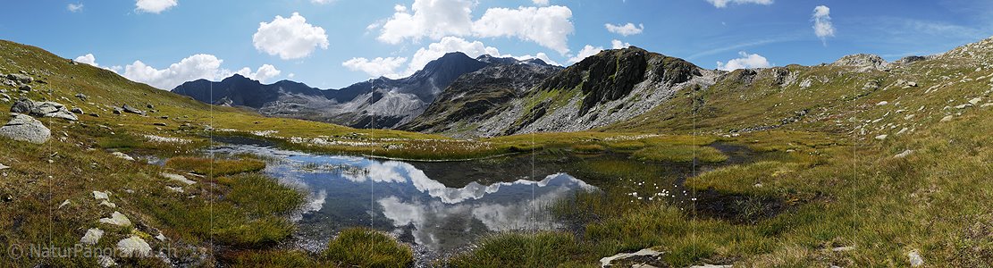 P004069: Panorama Spiegelung mit Wolkenhimmel