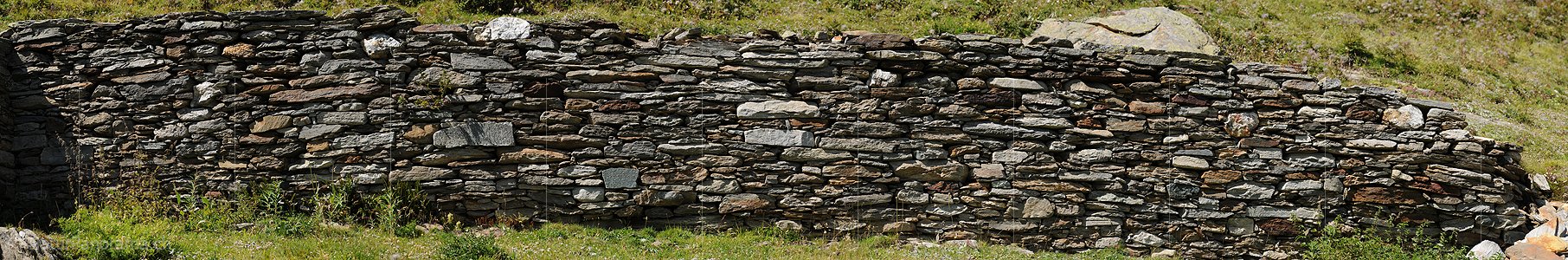 P004094: Grosspanoramabild Steinmauer, Trockenmauer