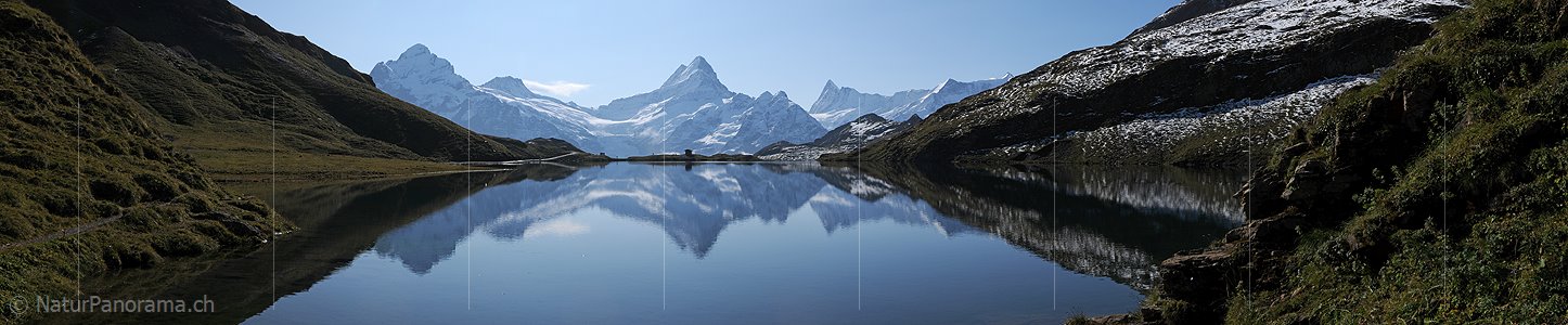 P004140: Panorama Spiegelung der Berner Alpen im Bachalpsee