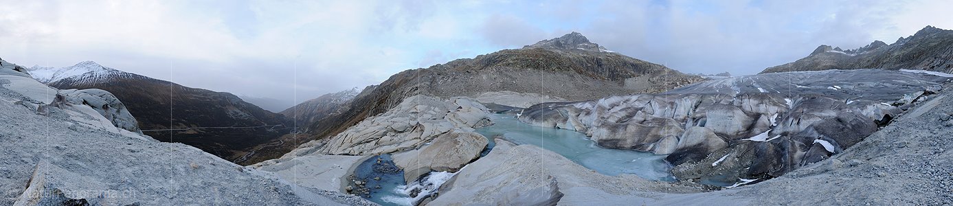 P004301: Grosspanoramabild Rhonegletscher im Herbst