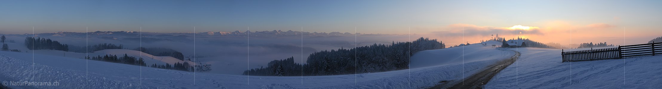 P004503a: Panorama Winterliche Abendstimmung