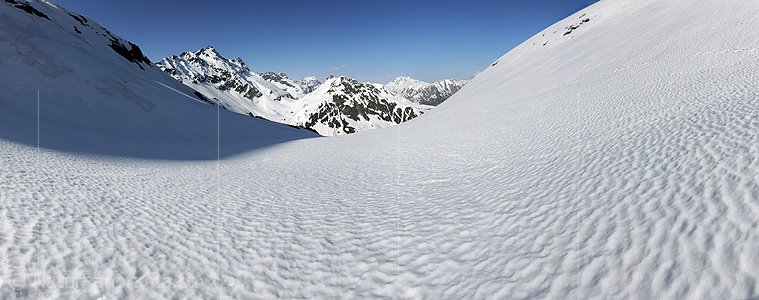 P005057: Panoramabild Skitouren Walliser Alpen