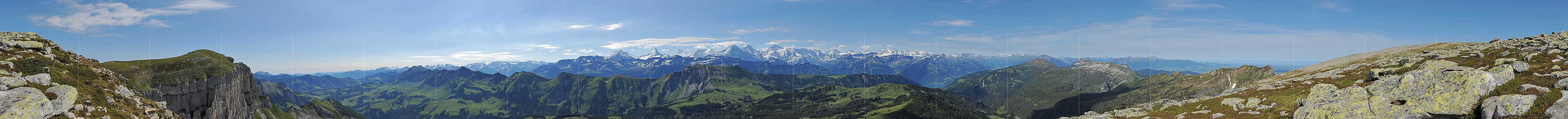 P005152a: Alpenpanorama vom Hohgant (Steinigi Matte)