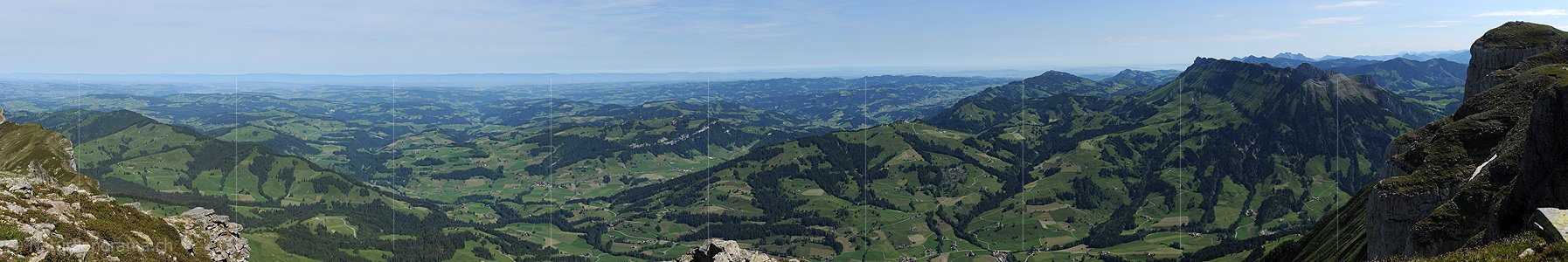 P005154: Panoramabild Blick über das Emmental