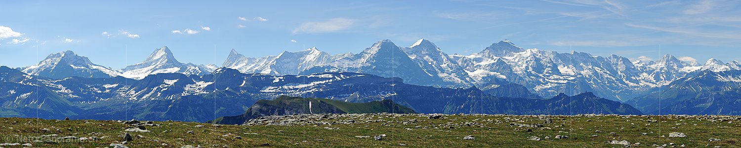 P005157a: Panoramabild Berner Alpenkette