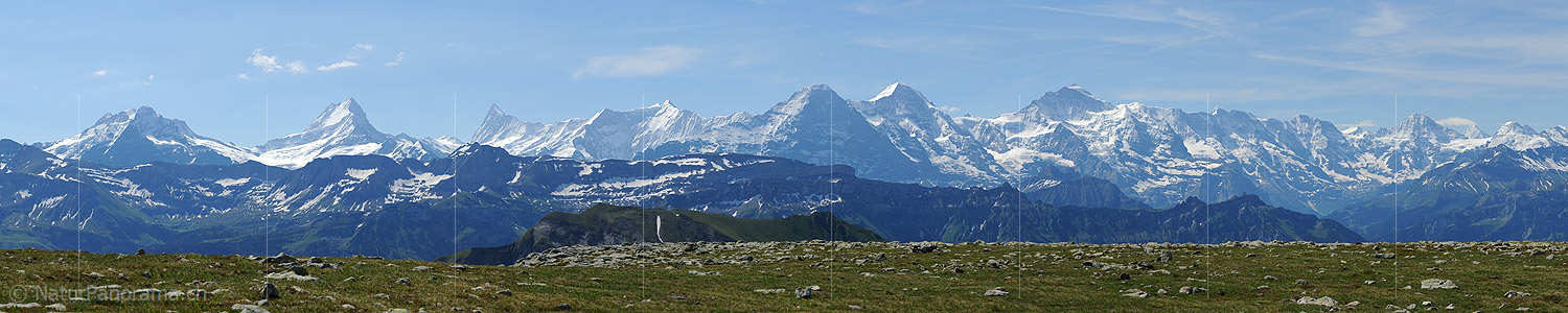 P005159b: Panorama view of the Bernese Alps