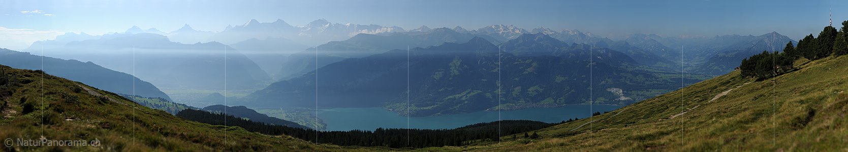 P005401: Hochauflösendes Panoramabild Thunerseeregion