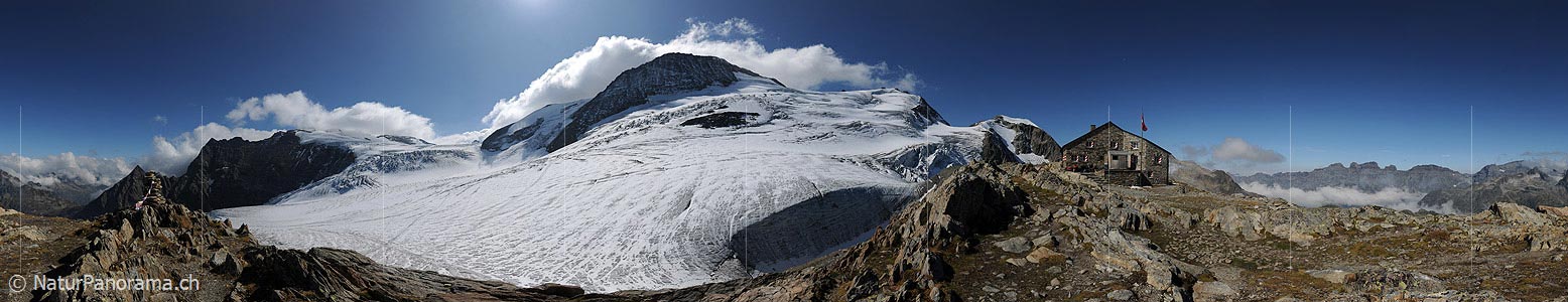 P005537: Panoramic picture the mountain hut