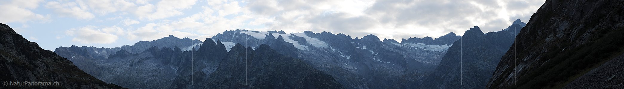 P005582: Panoramafoto Diechterhorn, Gelmerhörner, Tieralplistock und Gärstenhörner