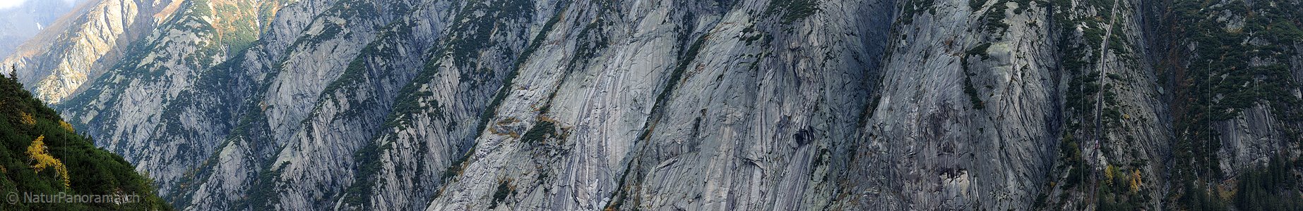 P005674: Panoramabild Felswände bei Handegg