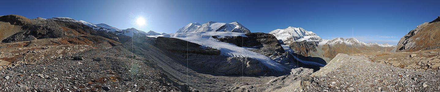 P005705: 360° Panoramafoto Bishorn und Brunegggletscher (Stand 10.2009)