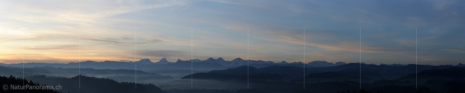 P005792: Panoramabild Morgen über dem Emmental
