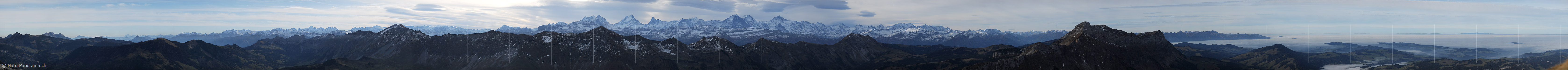 P005807: Grosspanoramabild Alpenkette der Berner Alpen