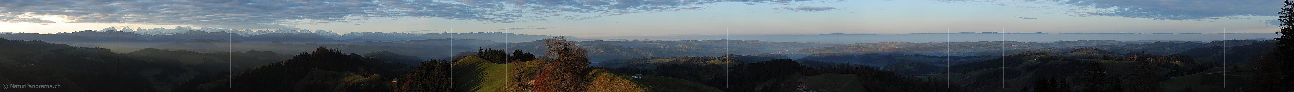 P005846: Gigapixel Panorama Morgenstimmung über dem Emmental