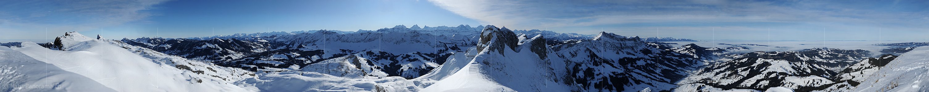 P006031: Gigapixel-Panoramabild Voralpen und Alpen