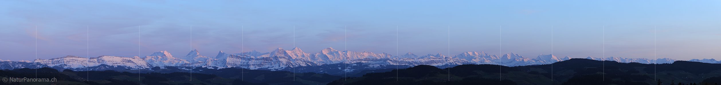 P006086: Panorama Kette der Berner Alpen