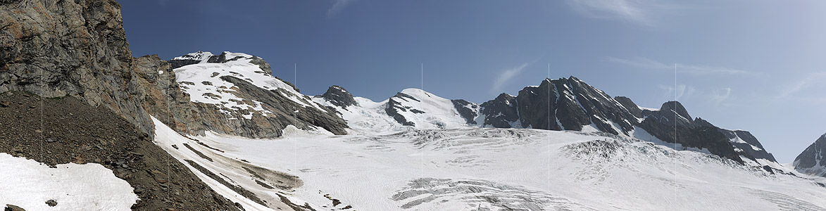 P006355: Panoramafoto Grosshorn und Anungletscher