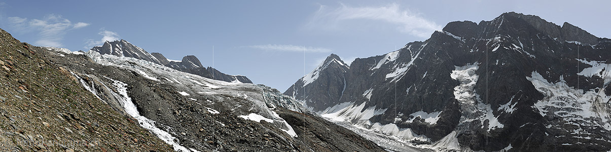 P006360: Panoramafoto Anungletscher und Langgletscher (Stand 7.2010)