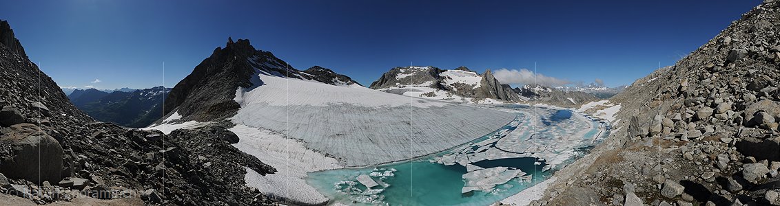 P006373: Grosspanorama Gletschersee am Gerenpass (Stand 7.2010)