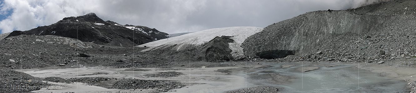 P006549: Panoramabild Alpengletscher (Schwarzberggletscher)