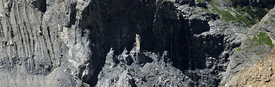 P006594: Panoramabild Bergsturz am Eiger