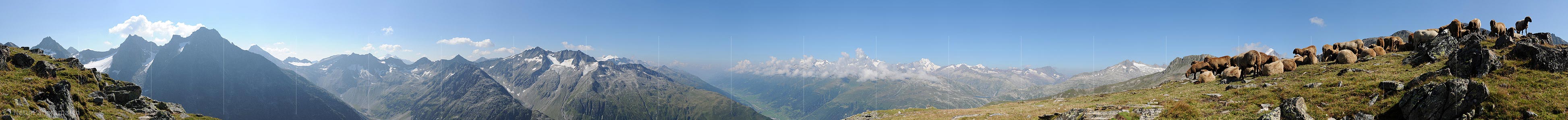 P006630: Summit panoramic picture Vorder Berg (Obergoms)