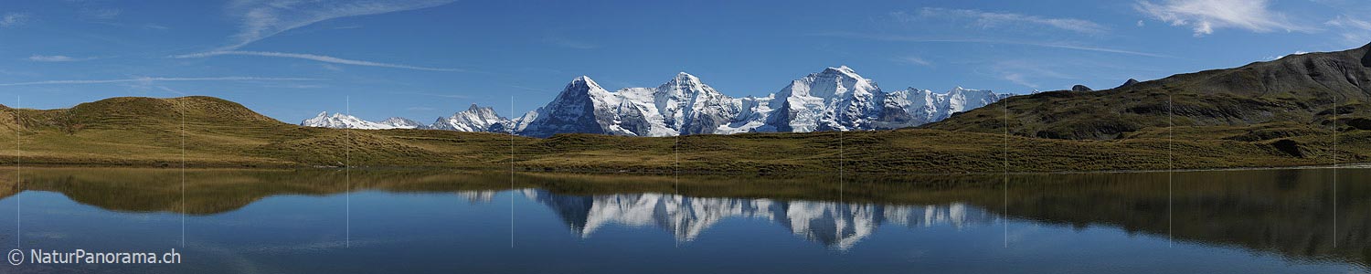 P006717: Panorama Reflexion with Eiger, Mönch und Jungfrau (Bernese Oberland, Switzerland)