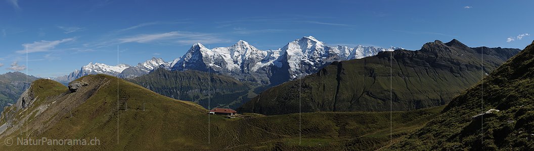 P006721: Panoramabild Dreigestirn Eiger, Mönch und Jungfrau