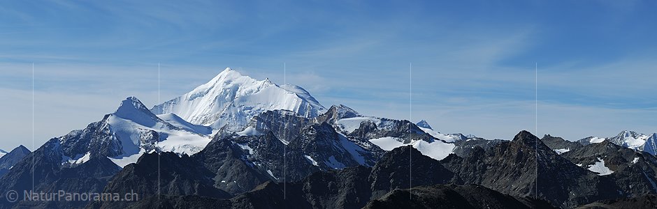 P006786a: Panoramabild Weisshorngruppe vom Augstbordhorn