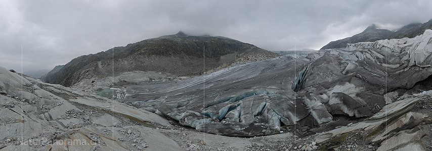 P006835: Panoramafoto Rhonegletscher (Stand September 2010)