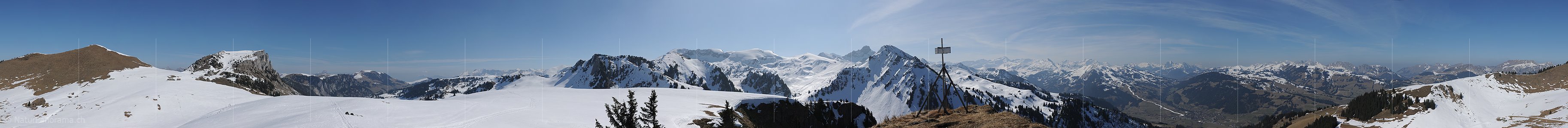P007256: 360° Gipfelpanorama Gestelegrat (Diemtigtal/Simmental)